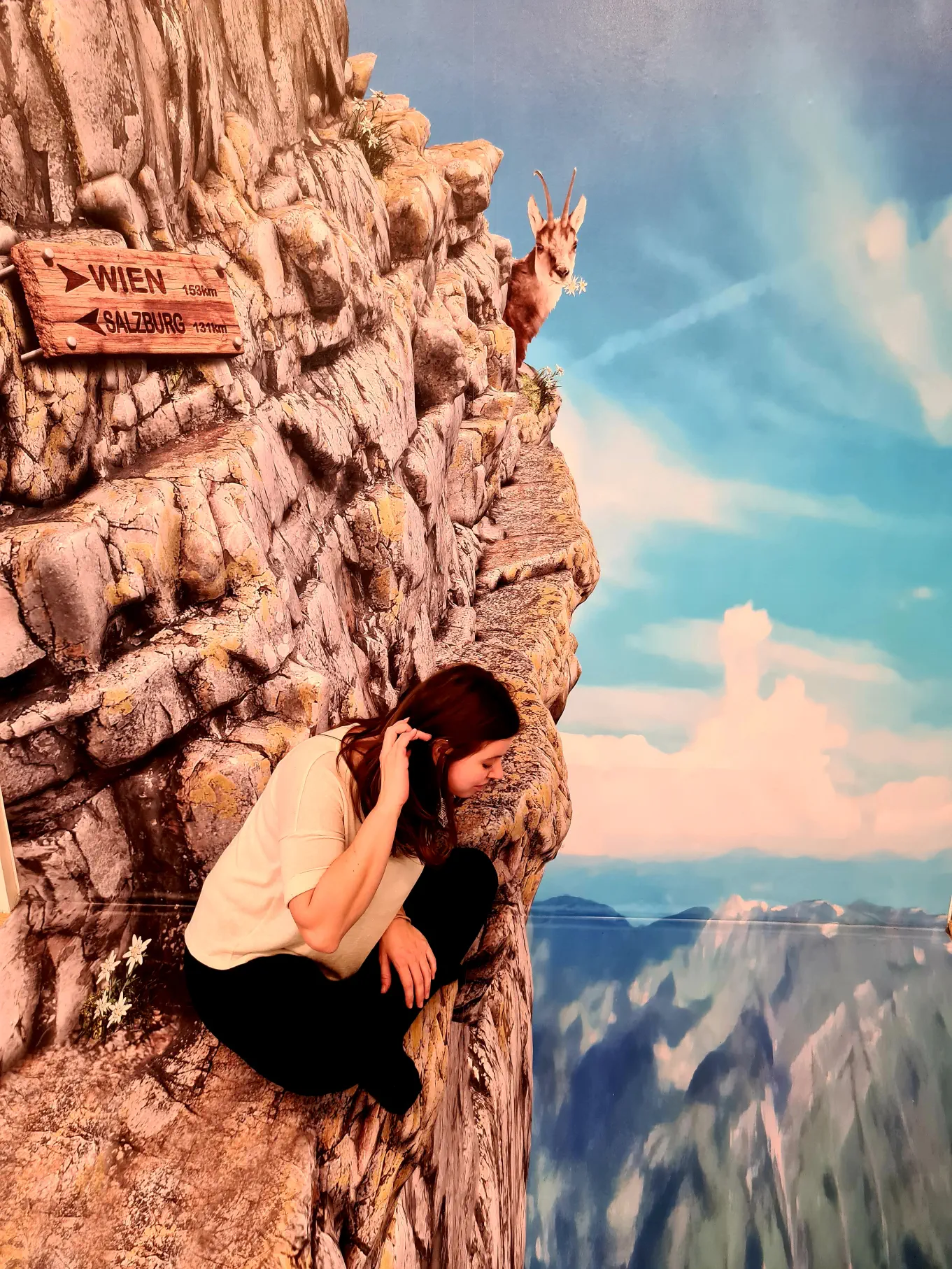 da geht es tief hinunter