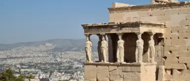 Athen mit Baby