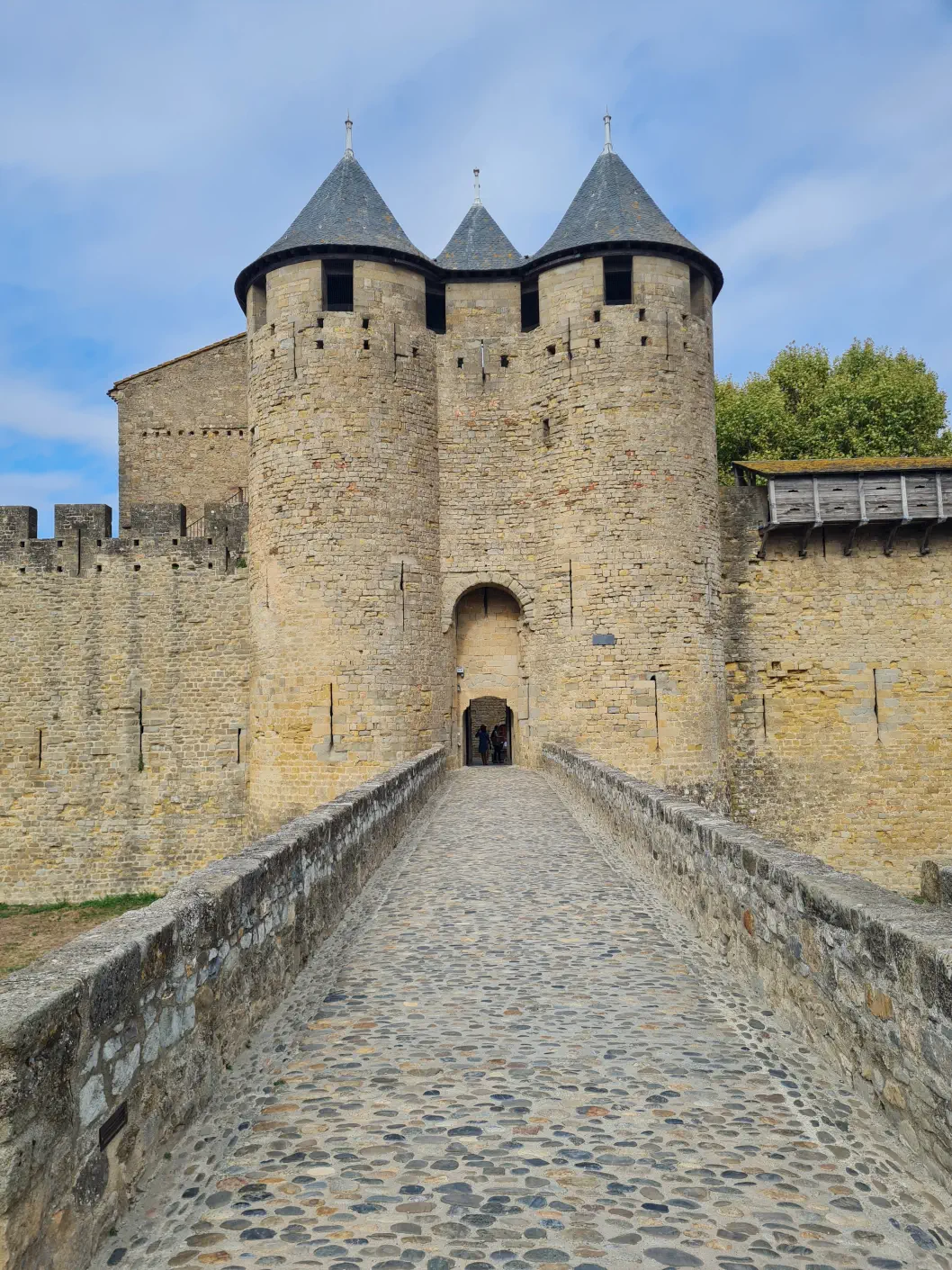 Cité de Carcassonne mit Kleinkind