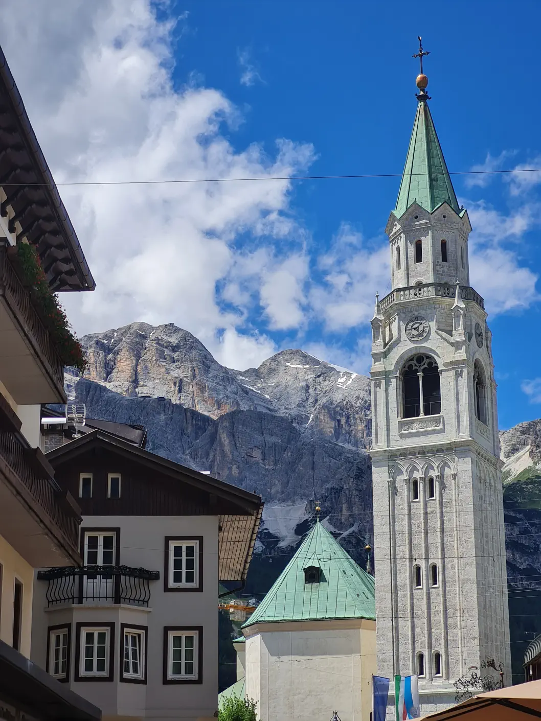 Cortina Ampezzo mit Baby