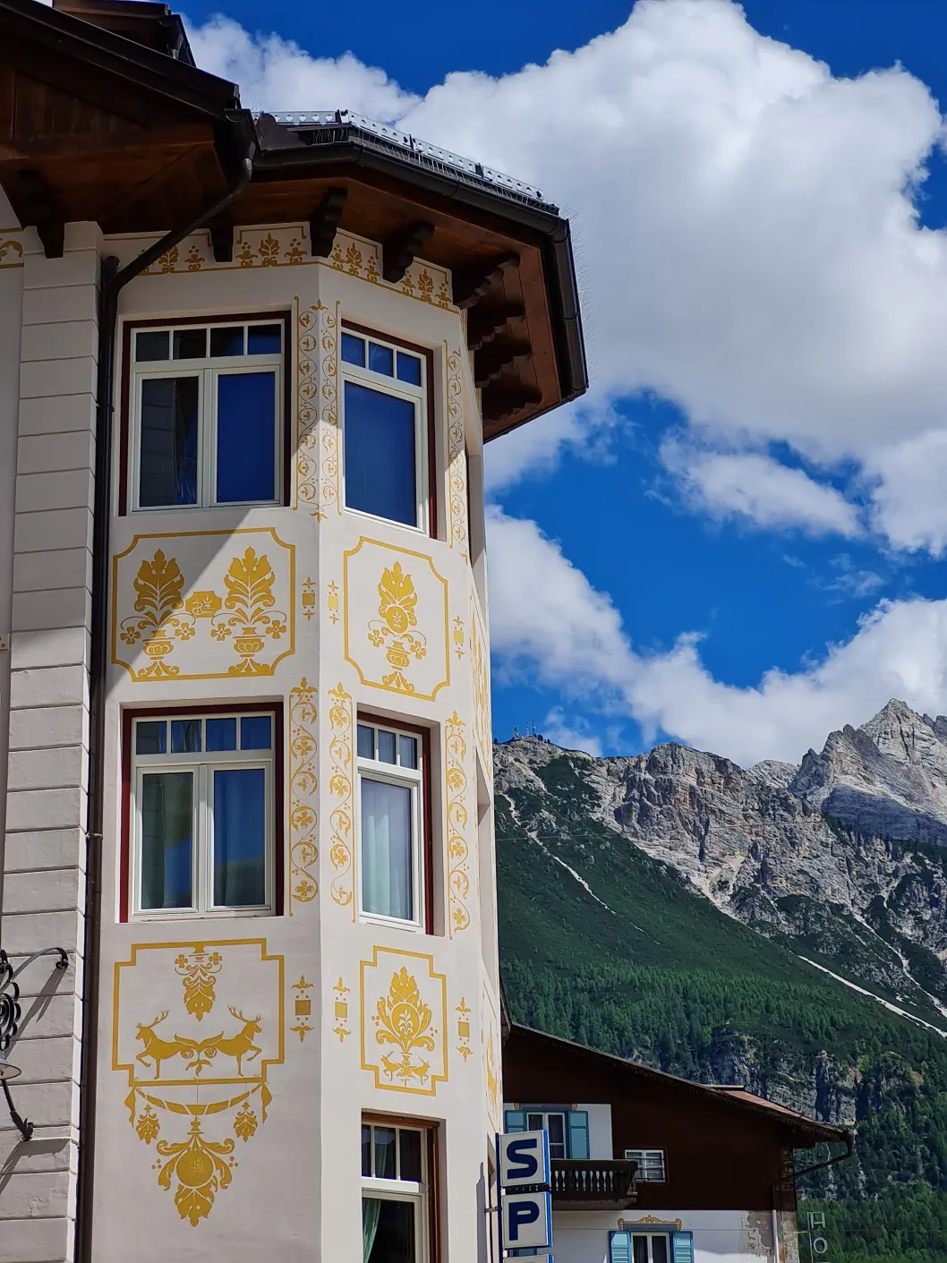 Cortina Ampezzo mit Baby