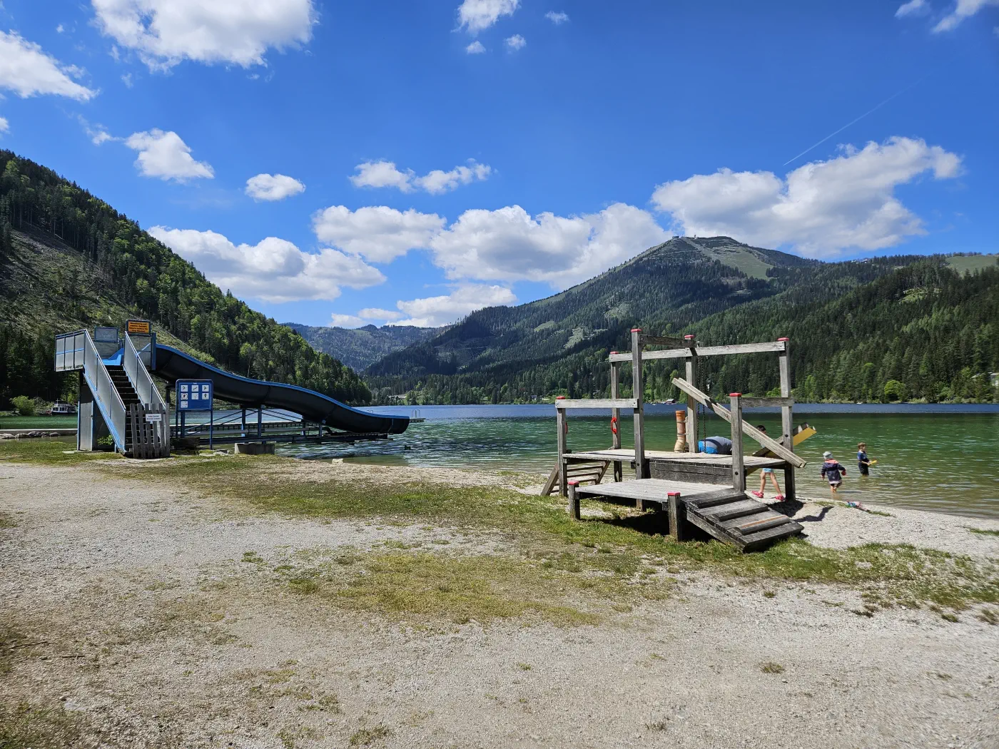 Erlaufsee mit Kleinkind