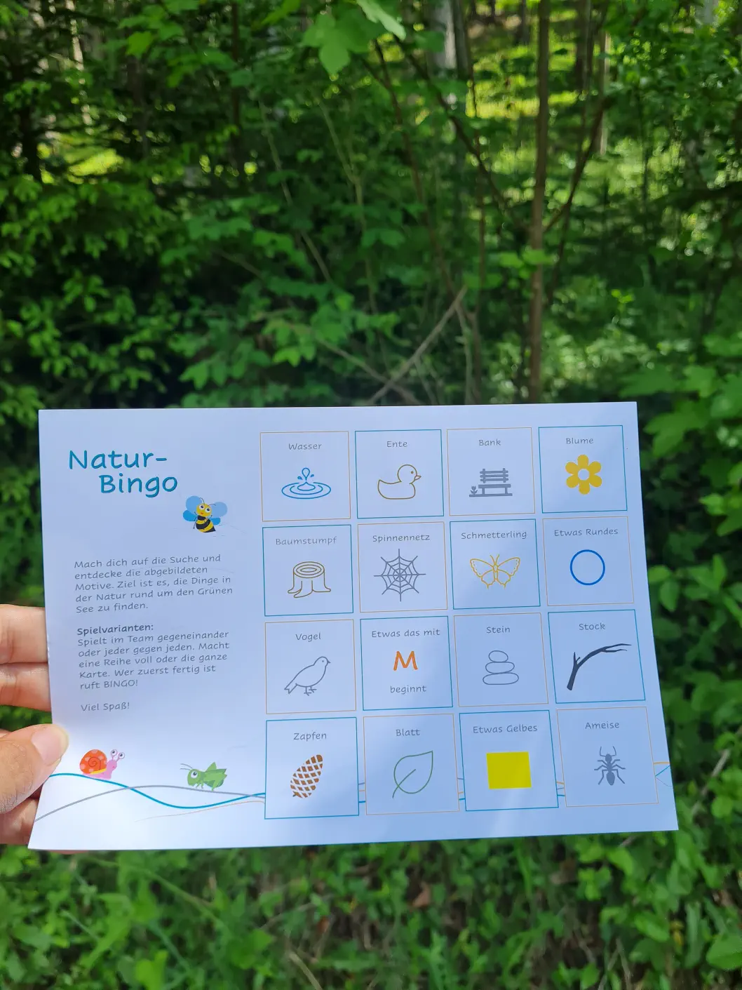 Kinderrätsel beim Grünen See