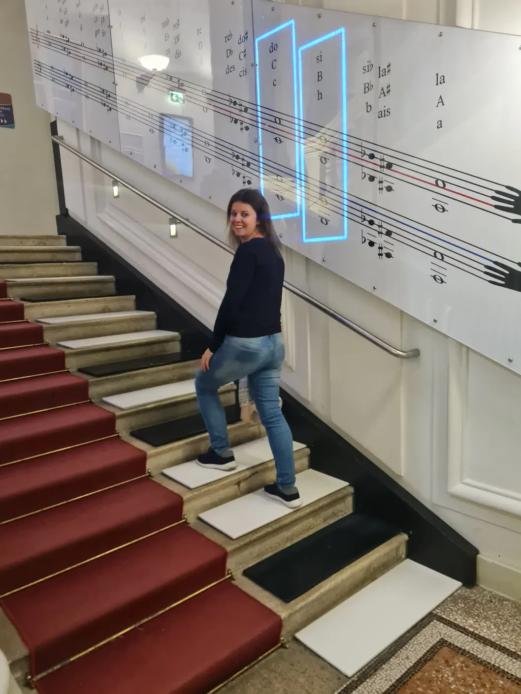 Wien Museum mit Kleinkind