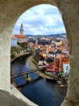 Ausblick auf die Altstadt vom Schloss Krumau