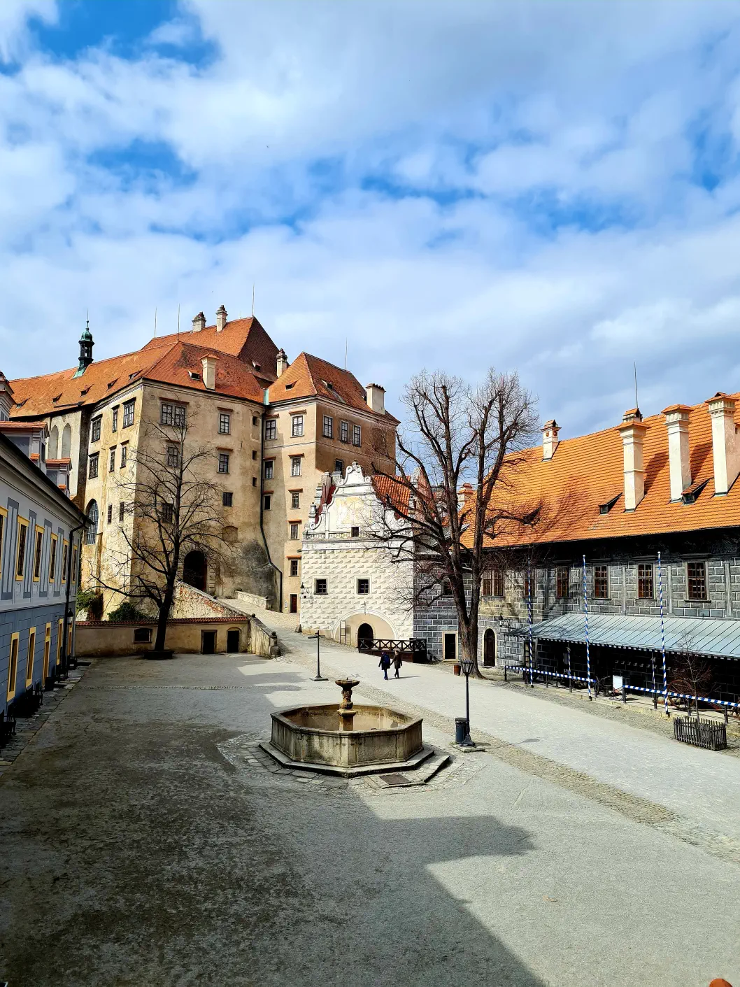 Schlossgelände vom Schloss Krumau