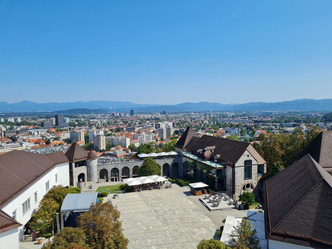 Ljubljana mit Kinderwagen