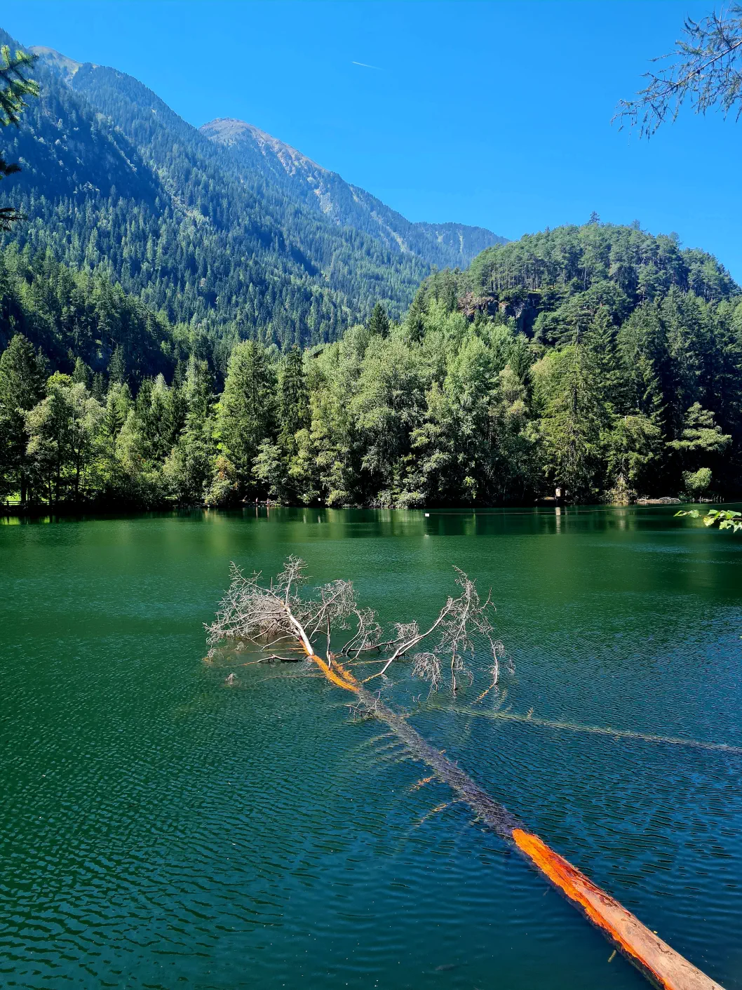 Piburger See mit Kinderwagen