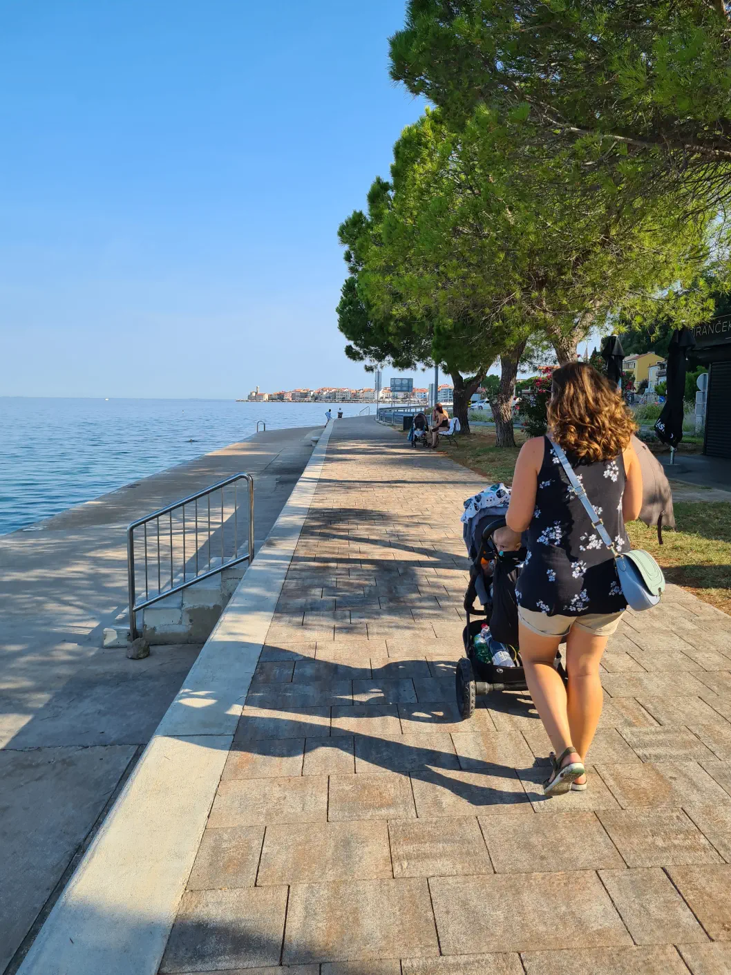 Piran mit Baby