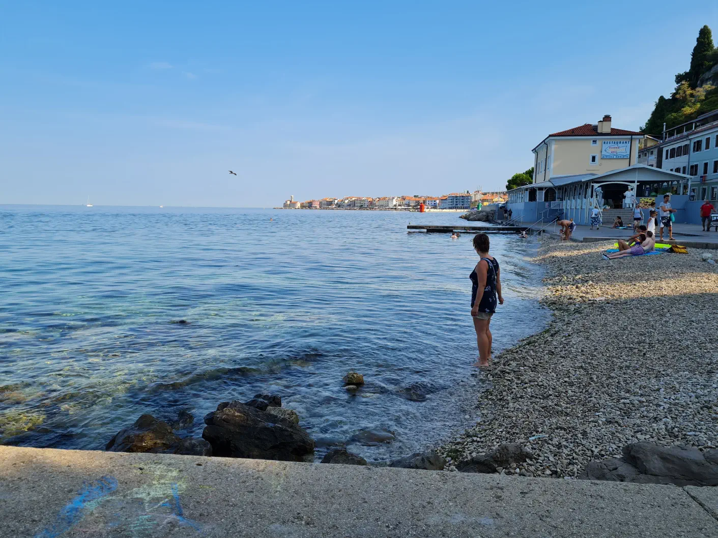 Piran mit Baby
