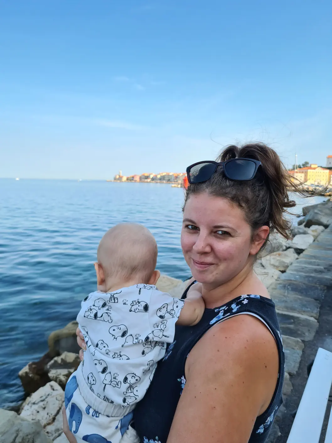 Piran mit Baby
