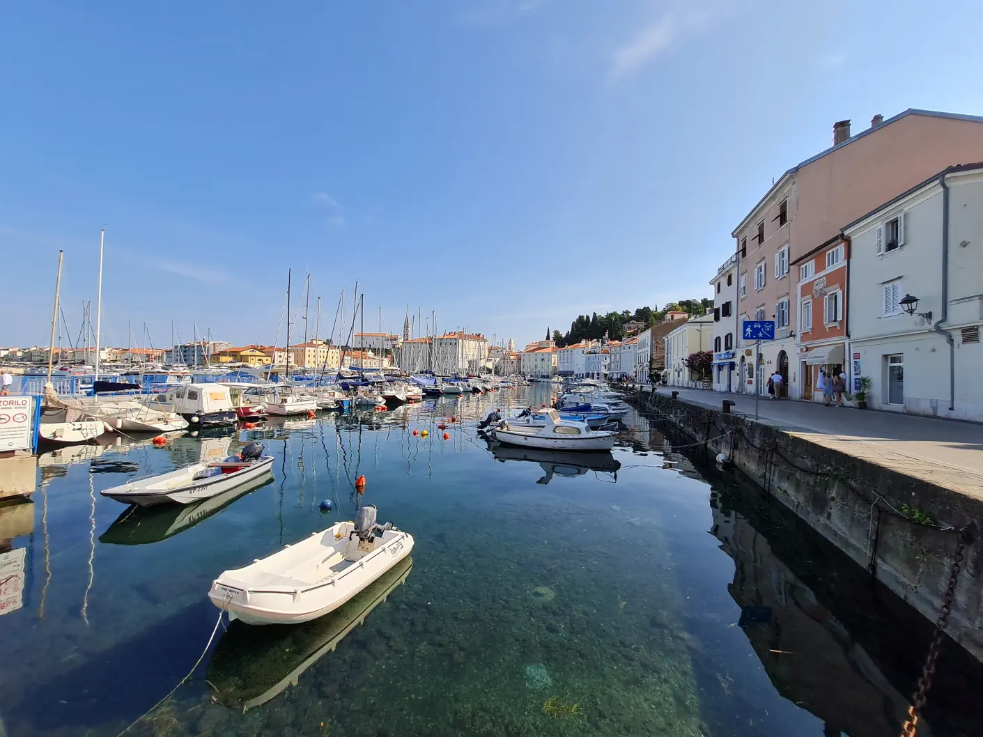 Piran mit Baby