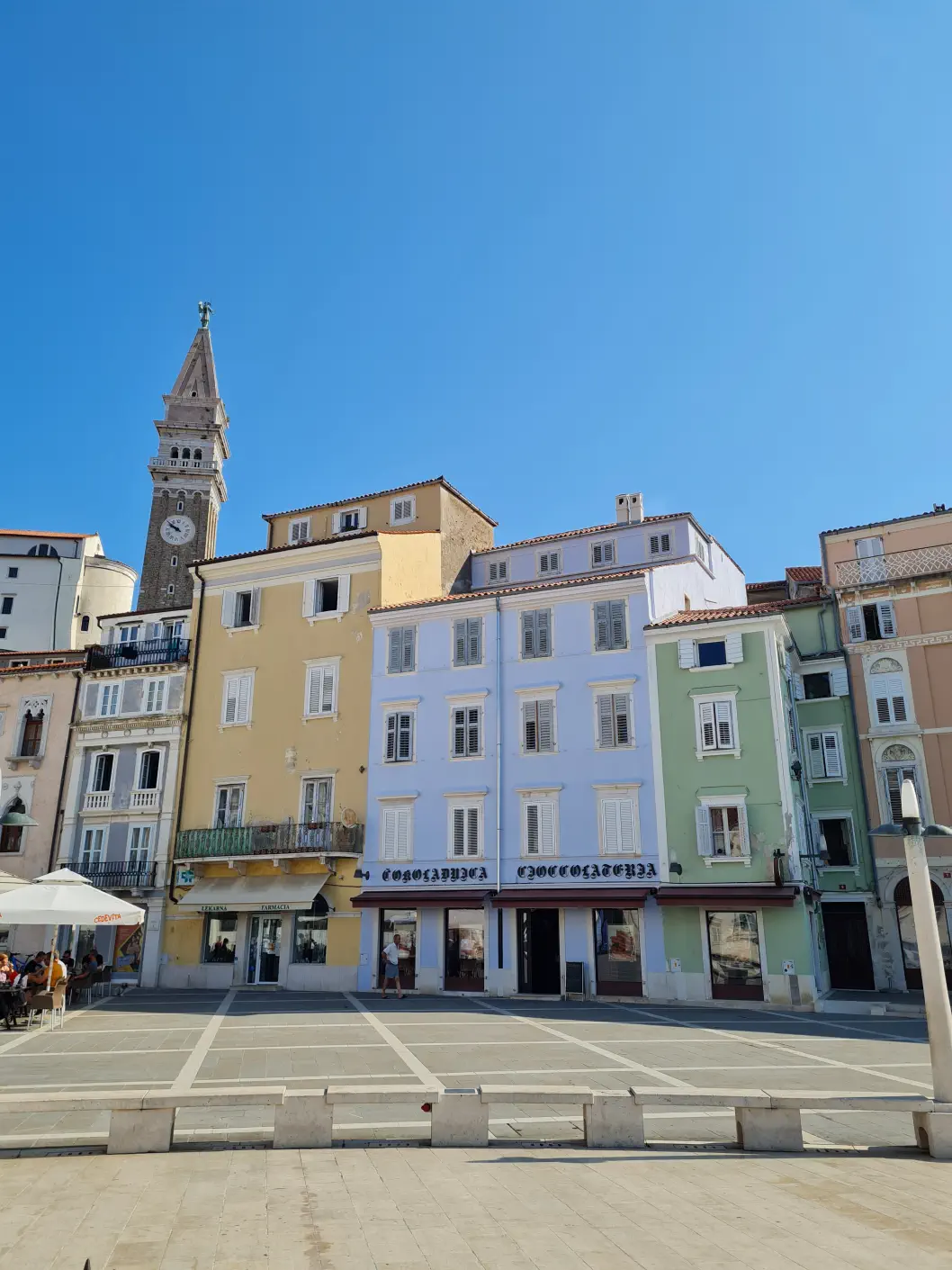 Piran mit Baby