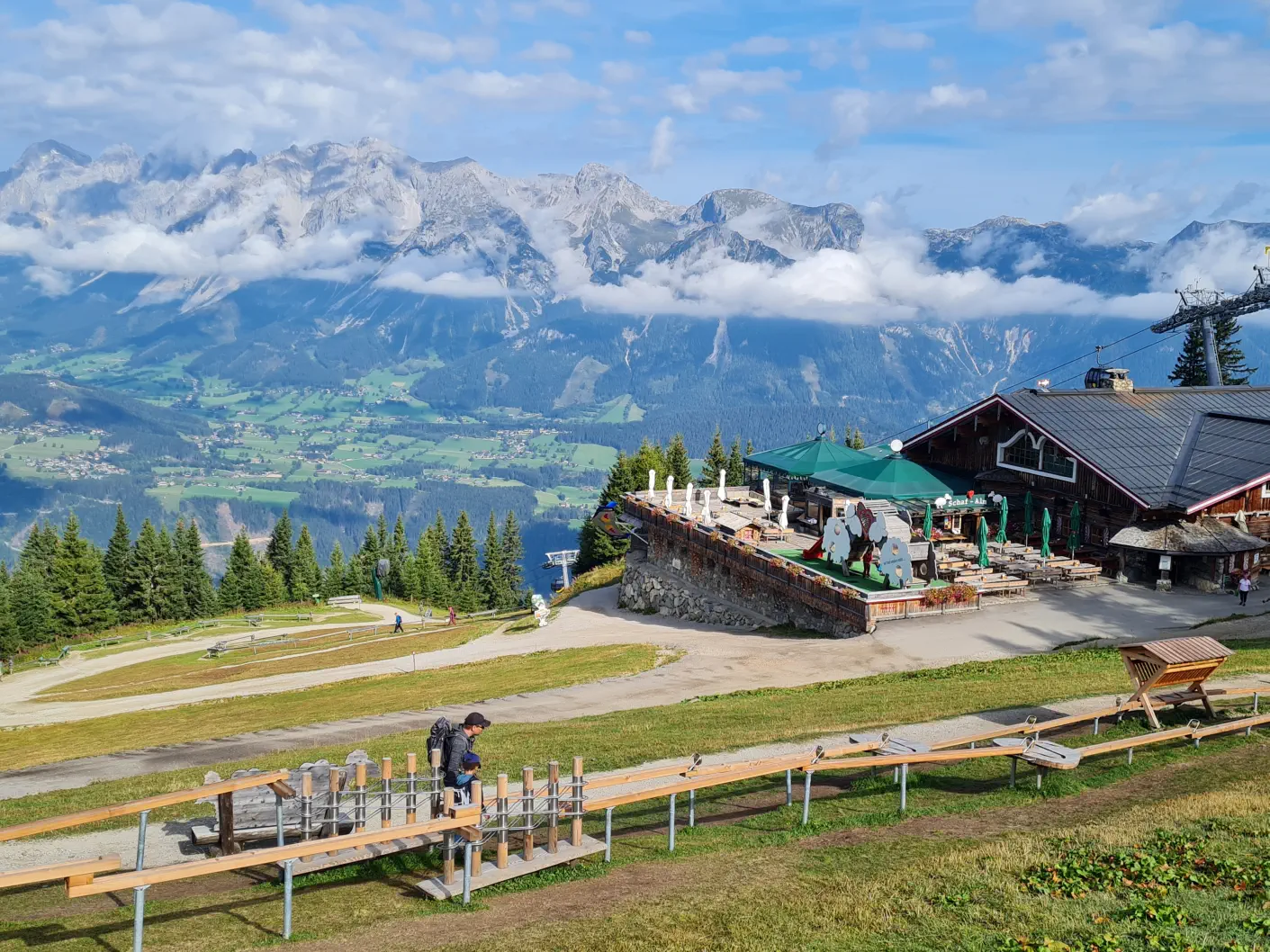 Almspielplatz Steiermark Kinderwagen