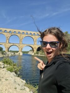 Pont du Gard mit Kleinkind