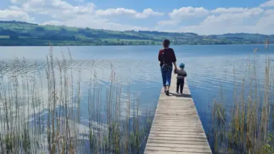 Sempachersee mit Kinderwagen