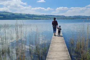 Sempachersee mit Kinderwagen