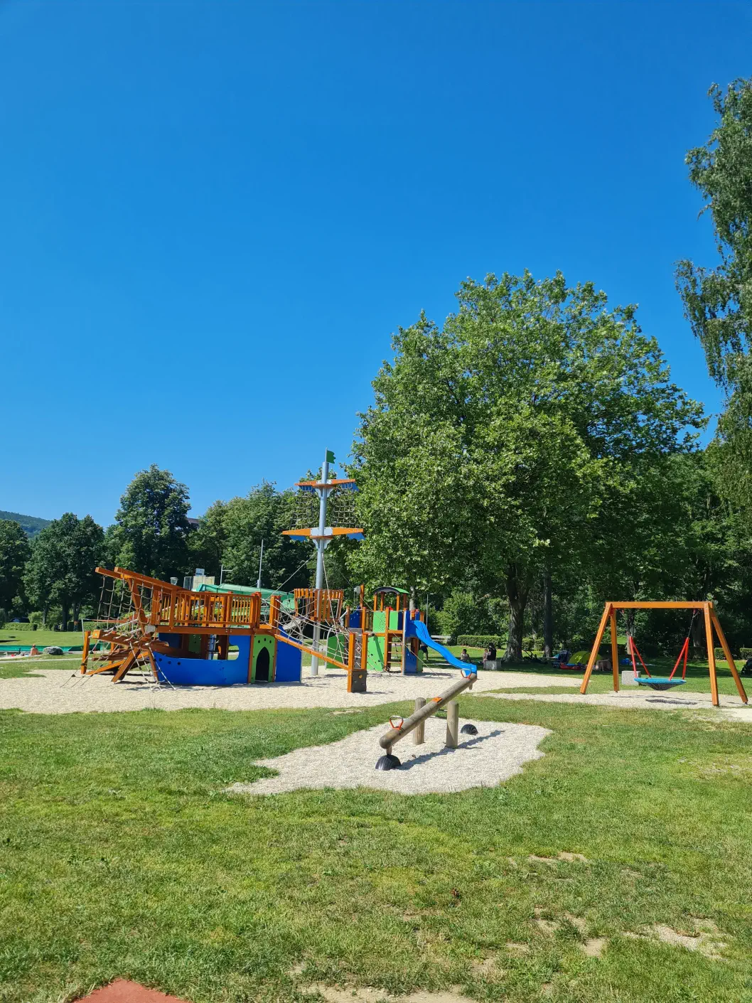 Stubenbergsee mit Kleinkind