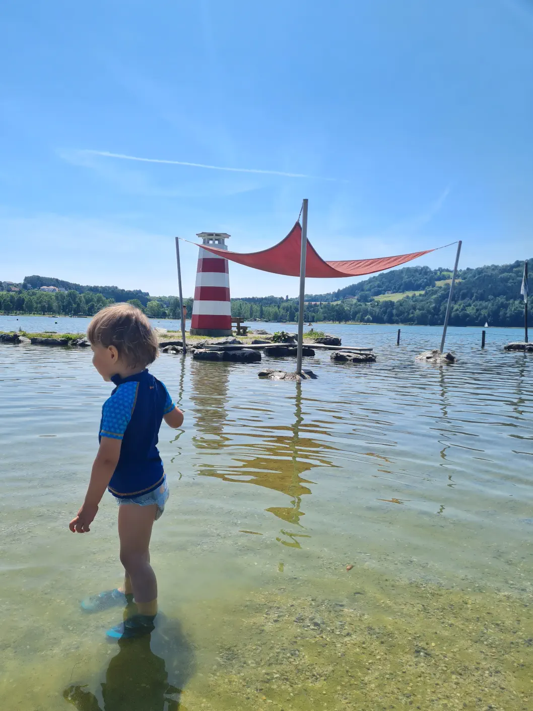 Stubenbergsee mit Kleinkind