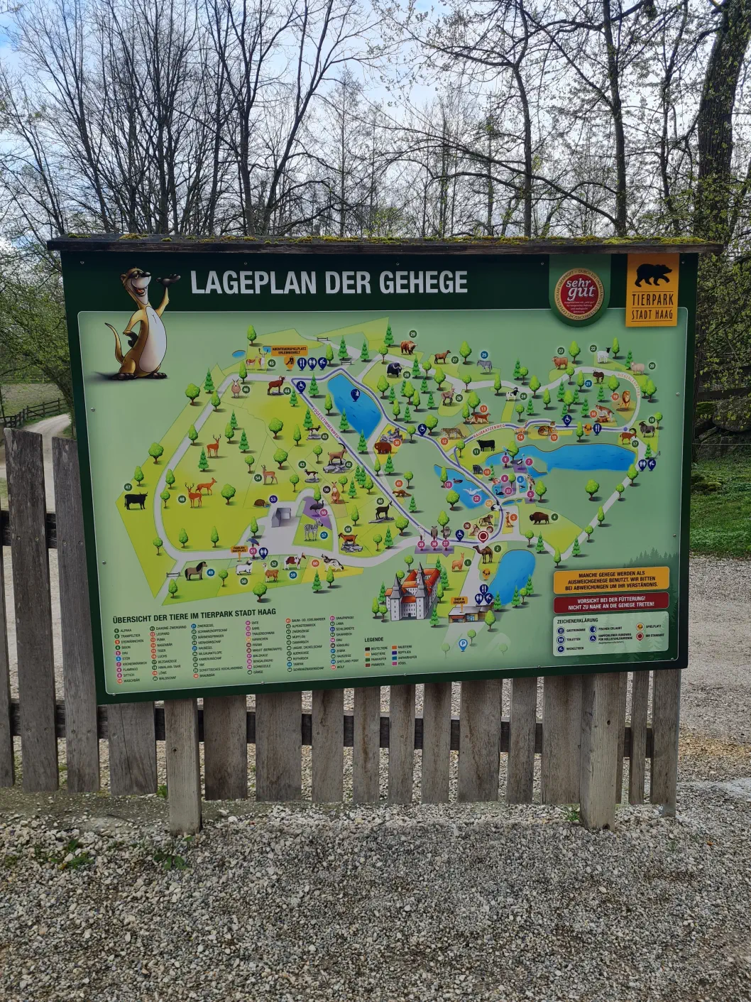 Übersichtsplan mit unterschiedlichen Rundwegen