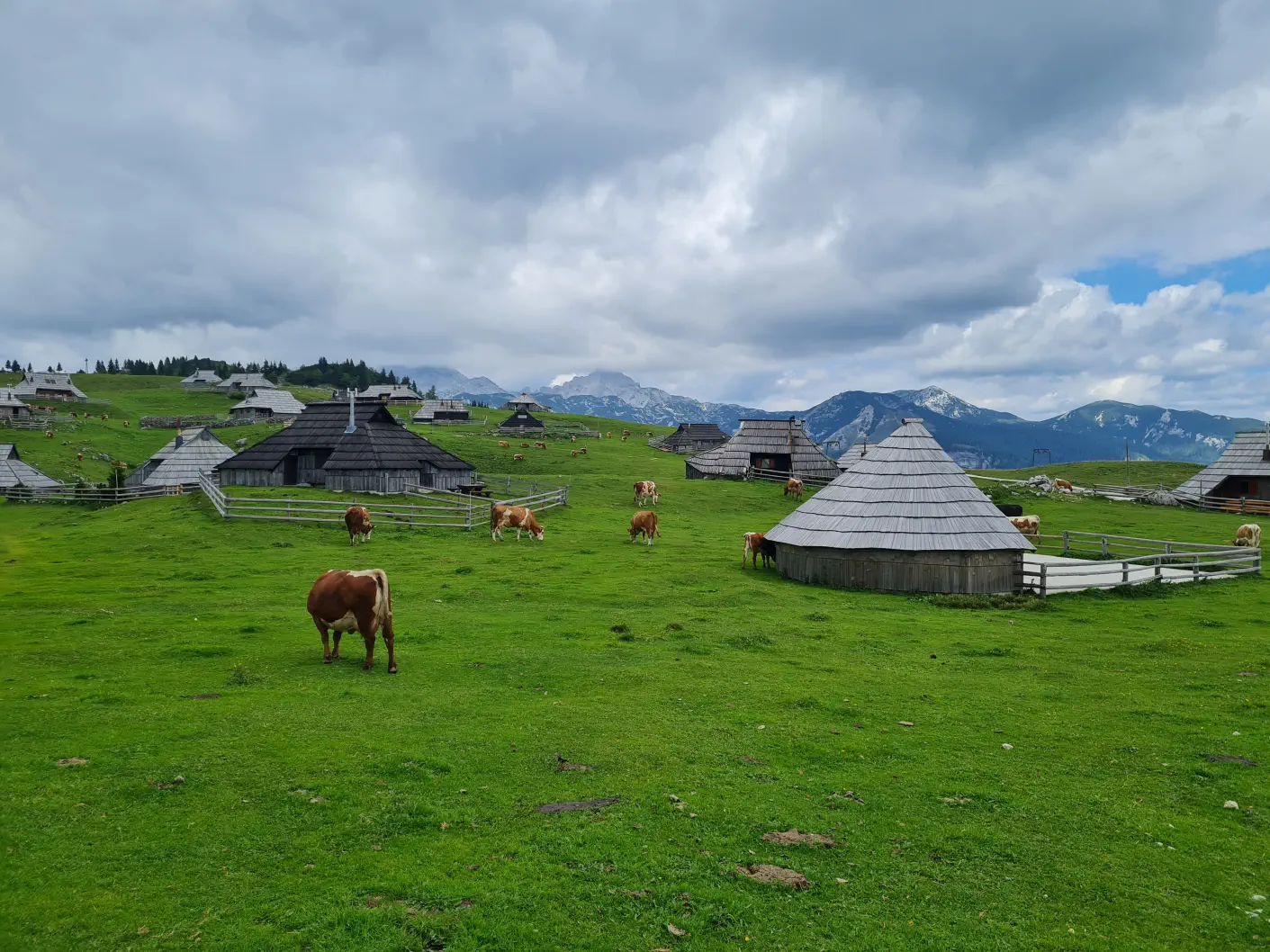 Bei den Hütten angekommen