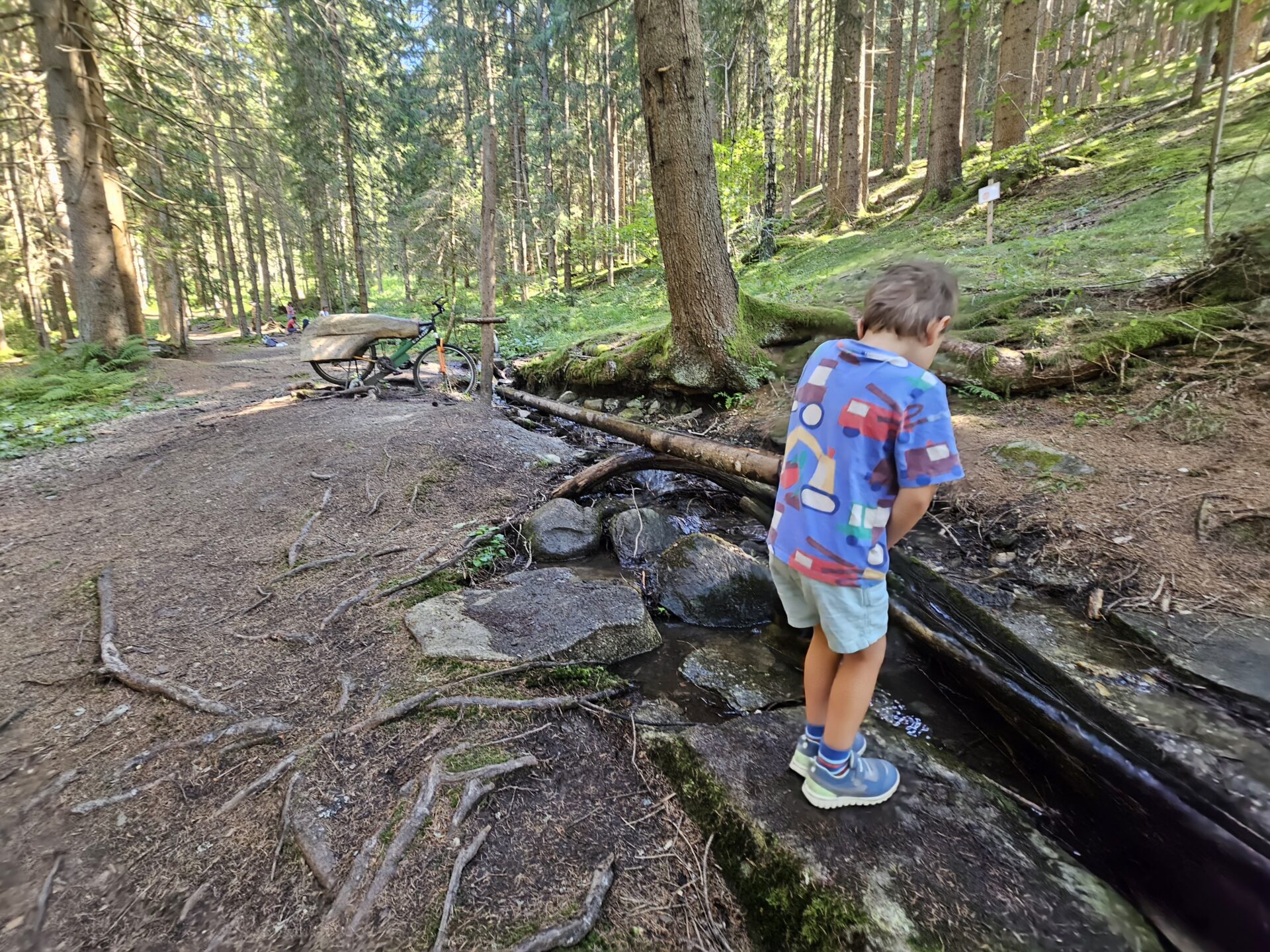 Wasserspielplatz im Wurzelpark Arriach